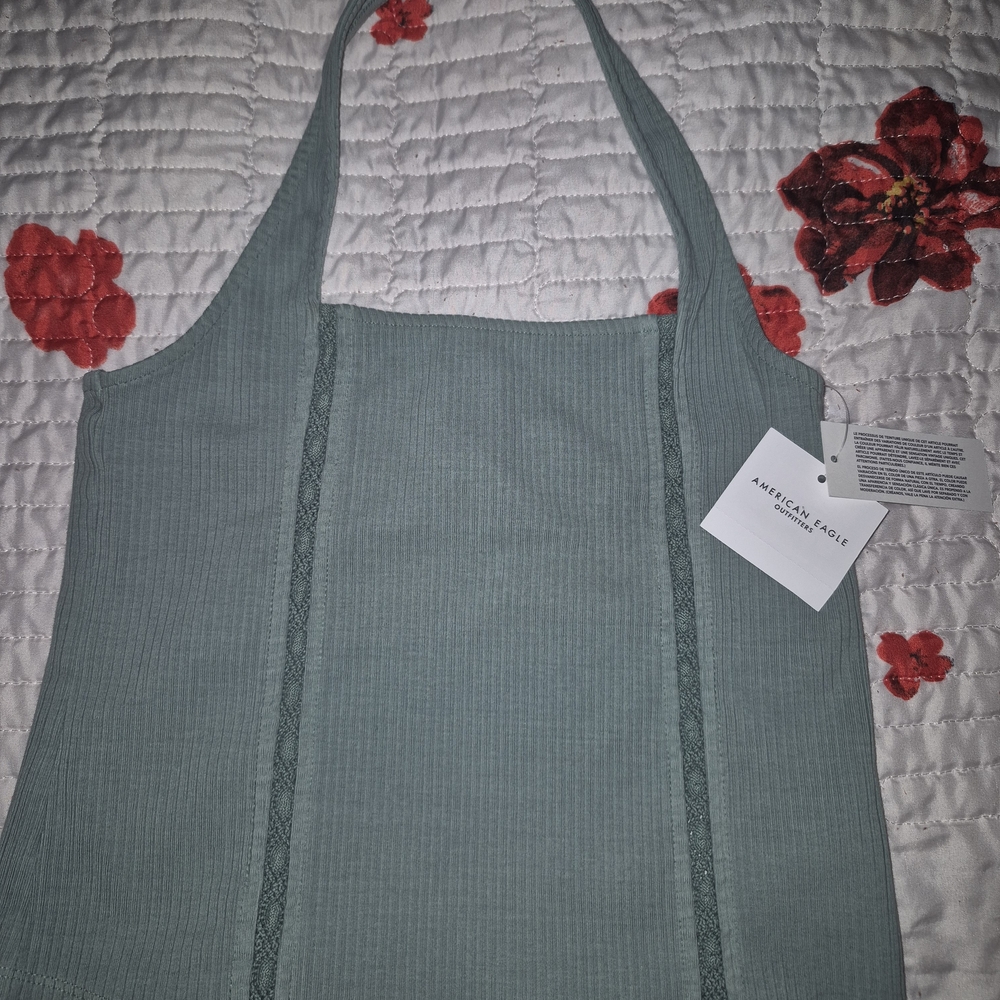 American Eagle Outfitters Green Tank Top